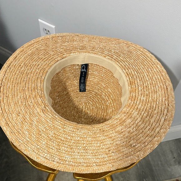 Dynamite Tan Straw Hat with Black Band - Picture 3 of 6